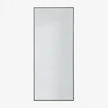 Aluminium wandspiegel (60x140 cm) Kaoze Zwart - Sklum