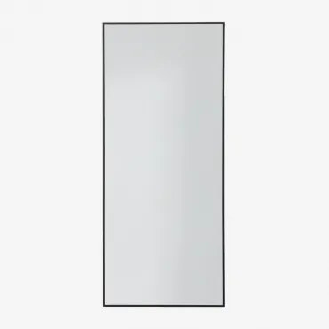 Kaoze Aluminium Wandspiegel 60x140 Cm Zwart - Sklum