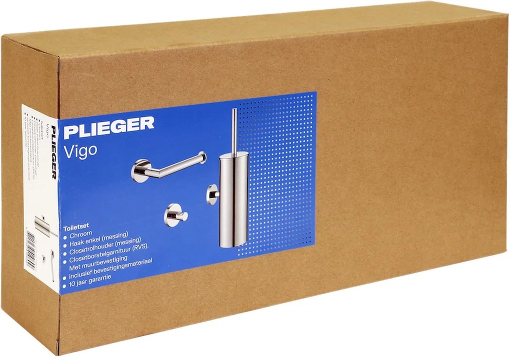 Plieger Vigo toiletaccessoiresset 3-delig chroom
