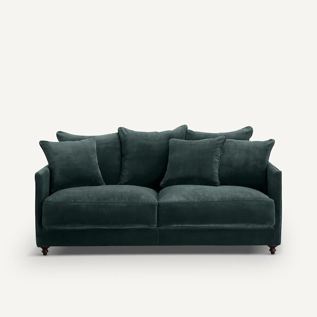 Omvormbare compacte bank. stonewashed fluweel, Lazare