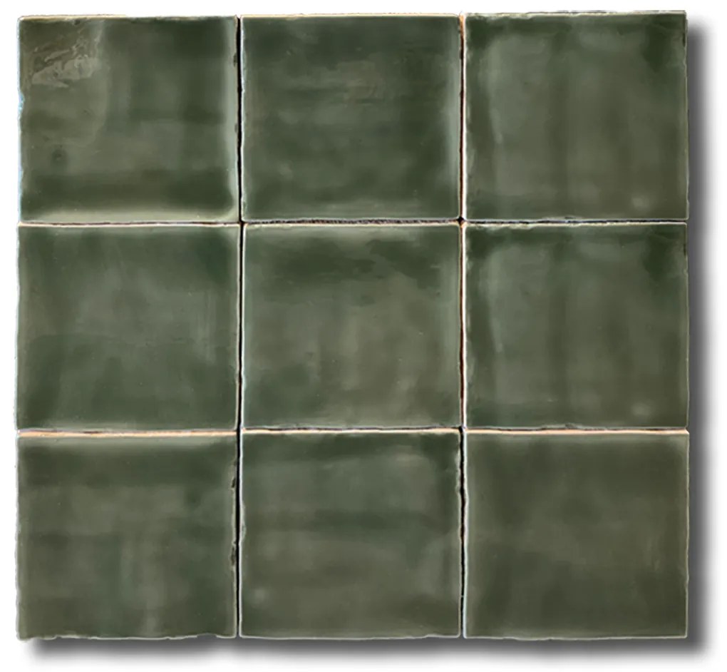 Hoogglans Wandtegel 13x13 Cm Topaz Groen RBT47