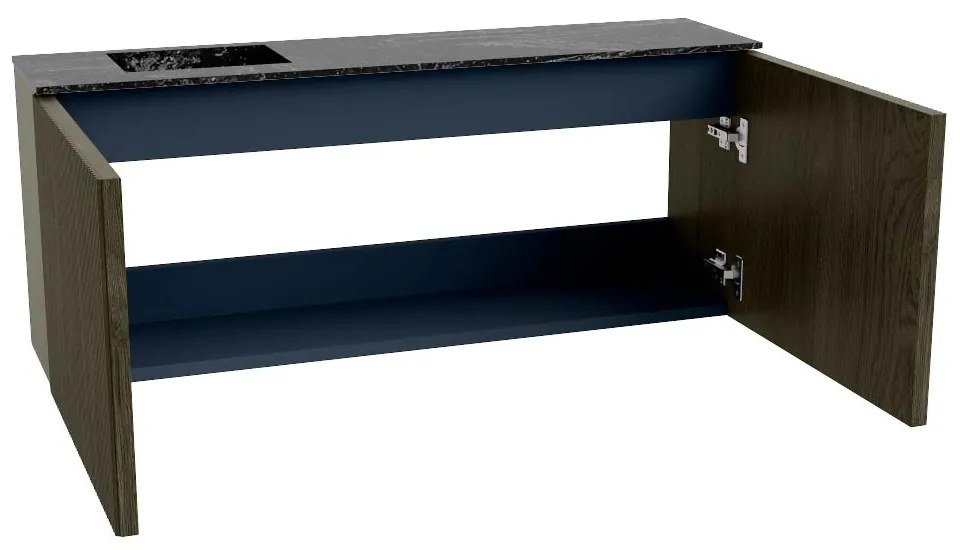 Mondiaz Joya DLux 100cm toiletmeubel shadow met wastafel faye links zonder kraangat lava
