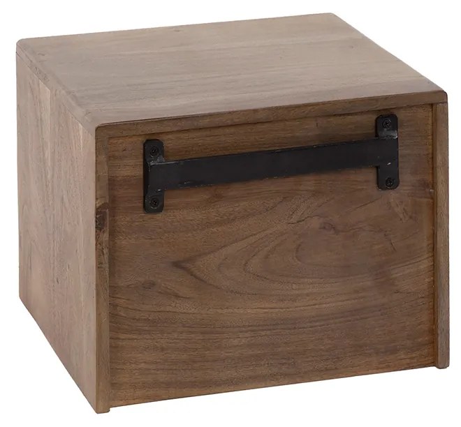 Zwevend Nachtkastje Met Open Vak - 35x30x25cm.