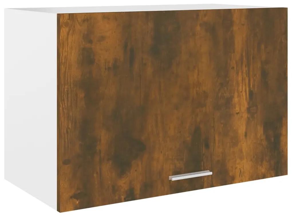vidaXL Wandkast hangend 60x31x40 cm bewerkt hout gerookt eikenkleurig