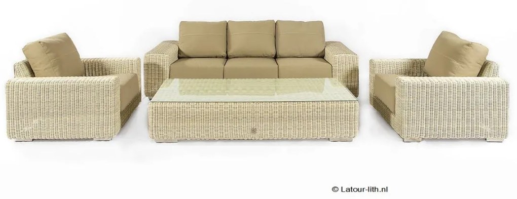 4 Seasons Outdoor Kingston living provance * SALE *  Loungeset    beige weerbestendig