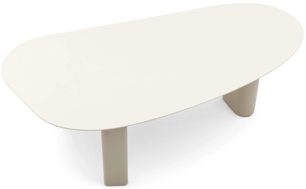 Dining Tuintafel 240 x 120 cm Aluminium/Ceramic stone Taupe Weave