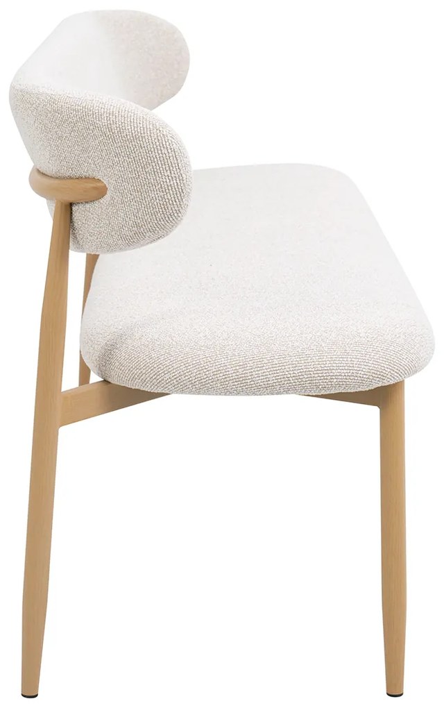 Eetkamerbank Eiken Creme 160 Cm