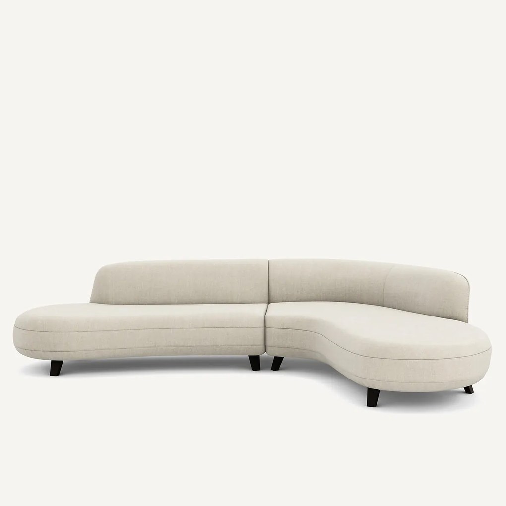 Rosebury katoenen en linnen hoekbank, ontwerp Emmanuel Gallina