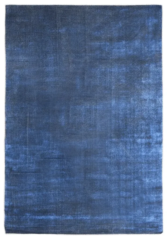 vidaXL Vloerkleed wasbaar opvouwbaar 180x270 cm polyester marineblauw