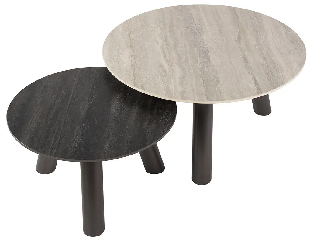 Travin Salontafelset Rond - 80 X 60cm.