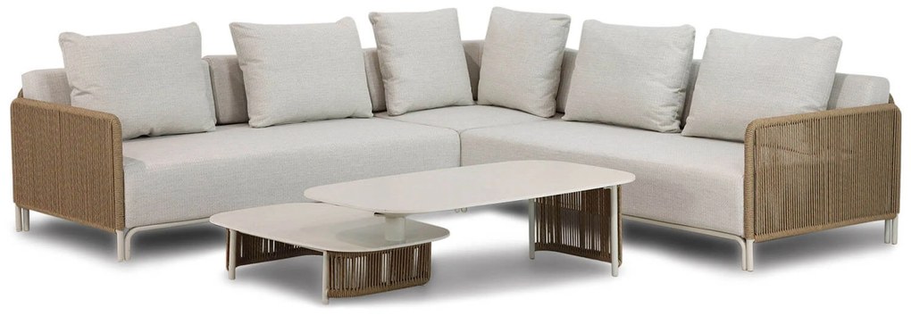 Hoek loungeset 5 personen Aluminium/rope Taupe Coco Colorado