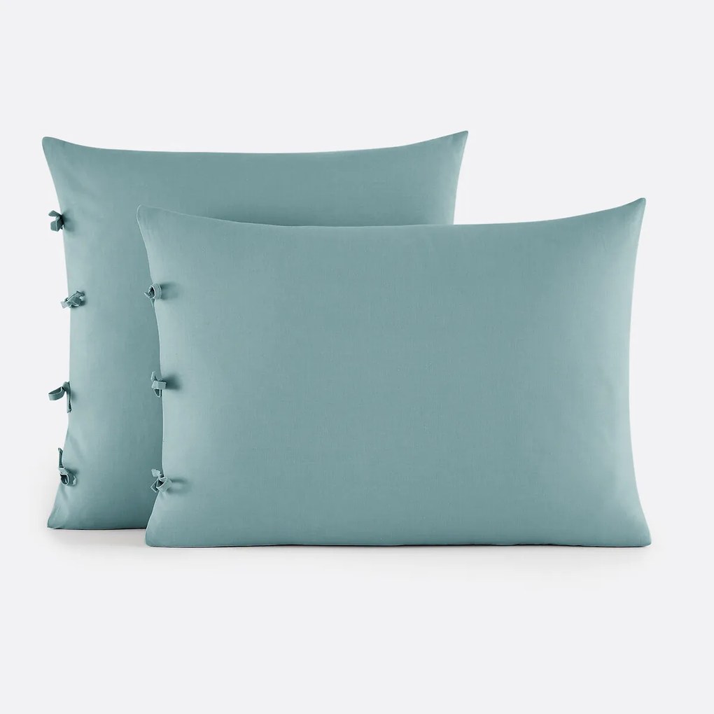 Effen kussensloop te strikken in katoen , Scenario