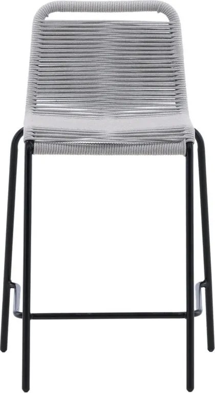 The Outsider Barkruk Boaz - Set van 2  - Zwart Lichtgrijs - Zithoogte 61cm - The Outsider