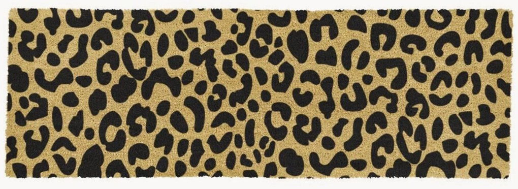 Handgemaakte deurmat Leopard