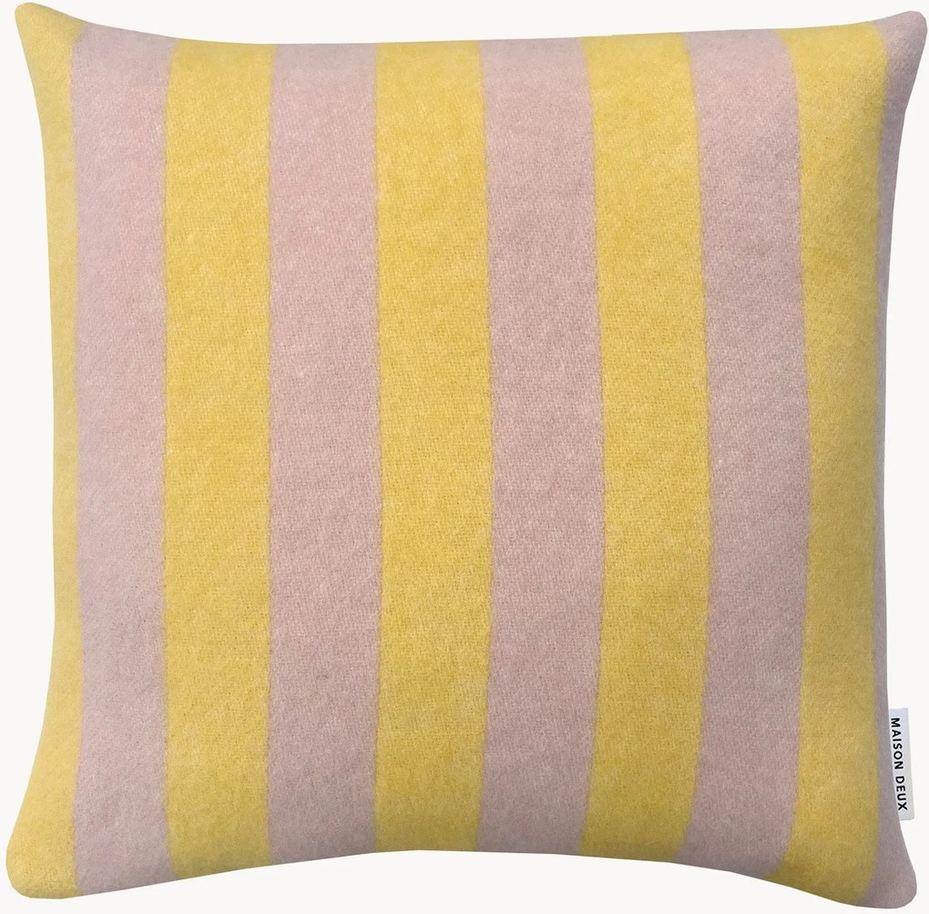 Decoratieve kussenhoes Candy Wrap van Nieuw-Zeelandse wol