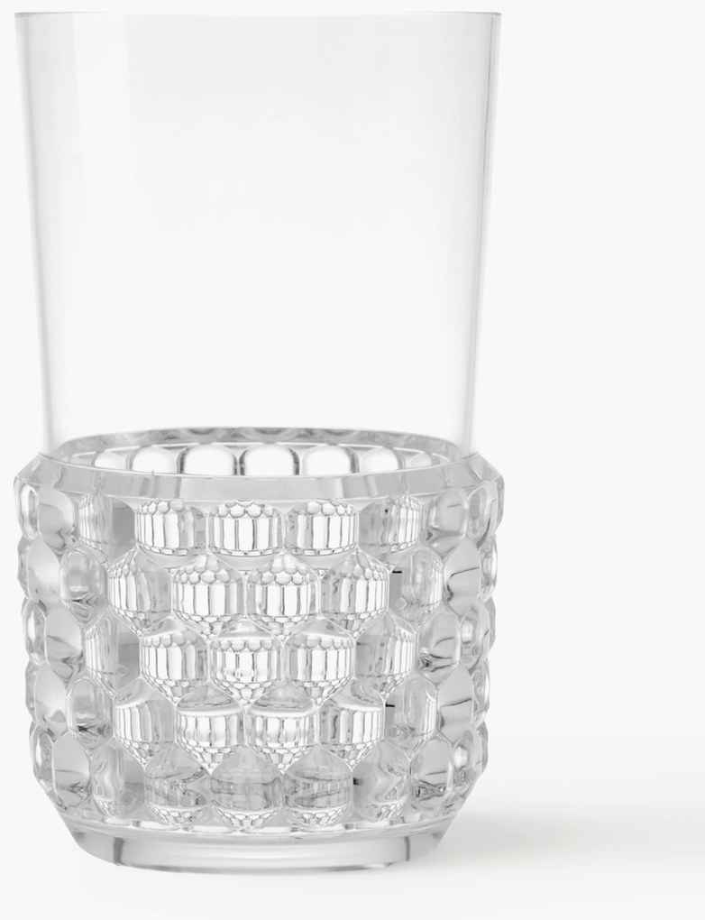 Waterglazen Jellies met structuurpatroon, 4 stuks