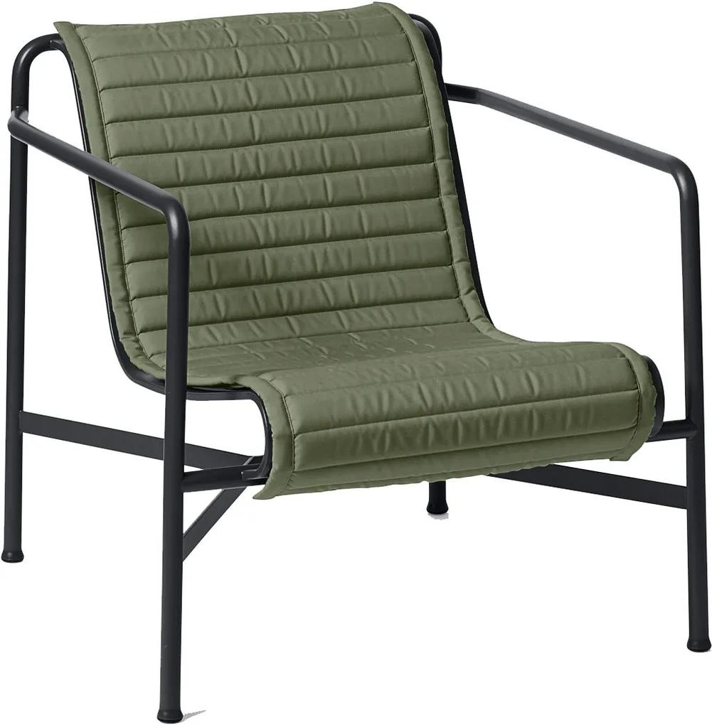 Hay Palissade Low fauteuil Quilted zitkussen olijf