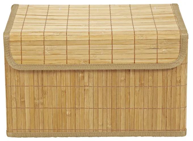 Opbergmand bamboe latjes - 30x41x24 cm