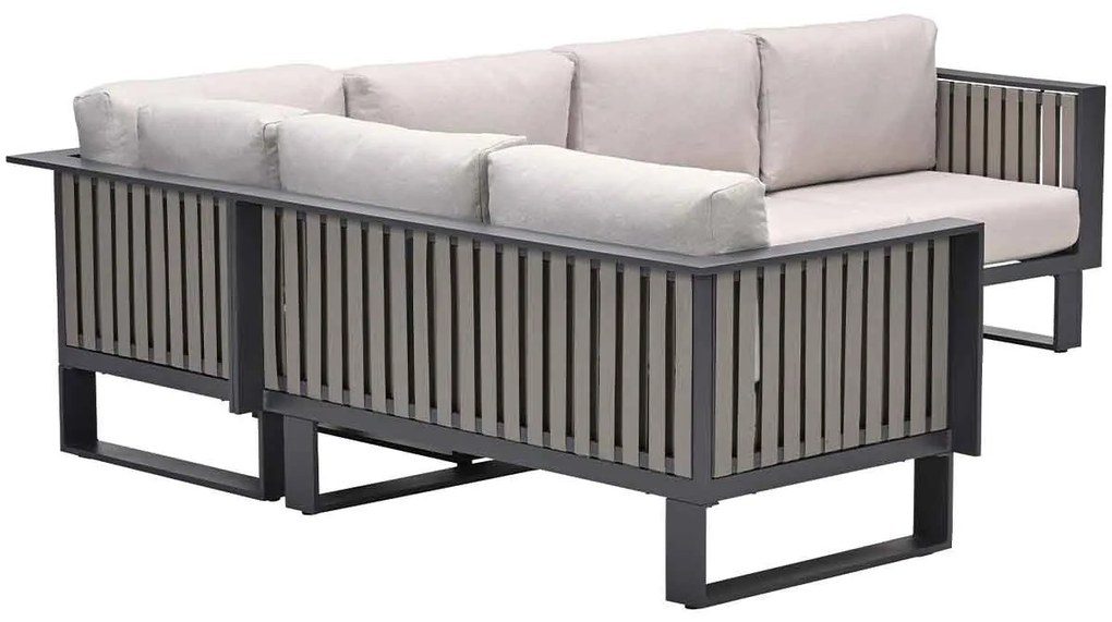 Garden Impressions Gabon hoek loungeset 4-delig taupe