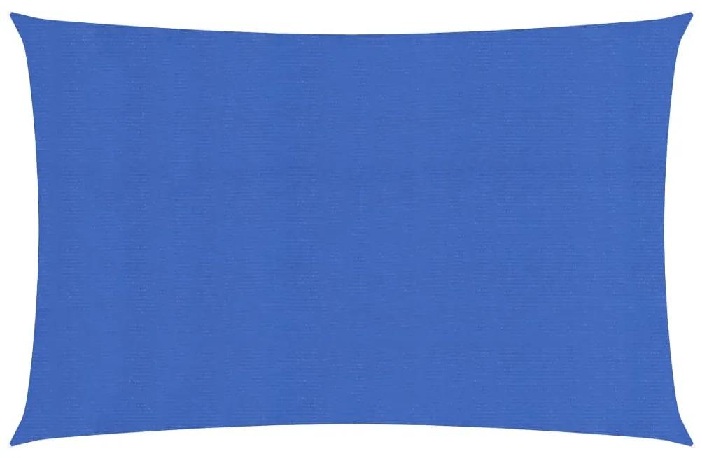 vidaXL Zonnezeil 160 g/m² 2x5 m HDPE blauw