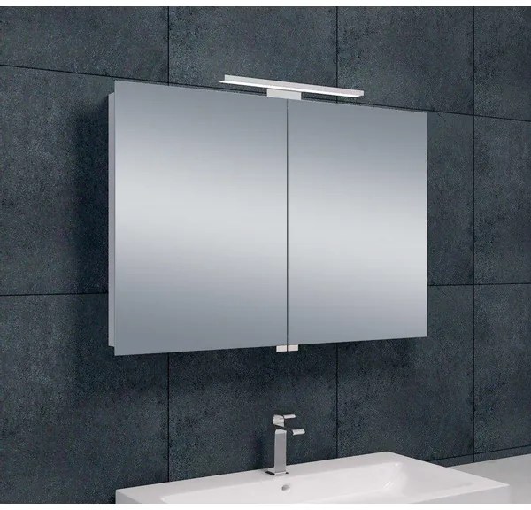 Xellanz Bright Lucia luxe spiegelkast 90x60cm met LED verlichting aluminium 38.4152