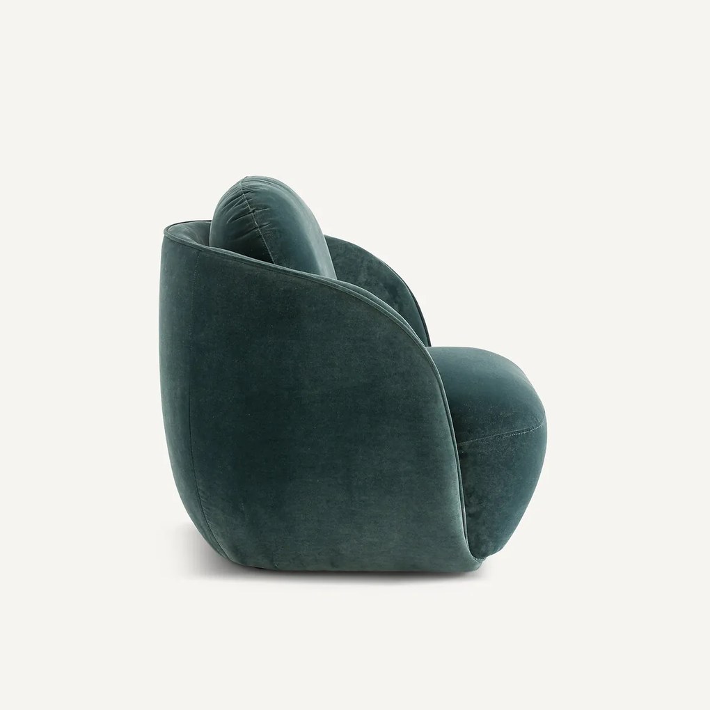 Fauteuil in fluweel, Alpine