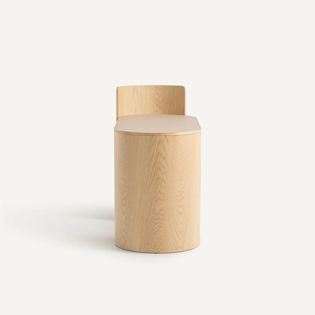 Bureau van eikenfineer en leer, Abbas
