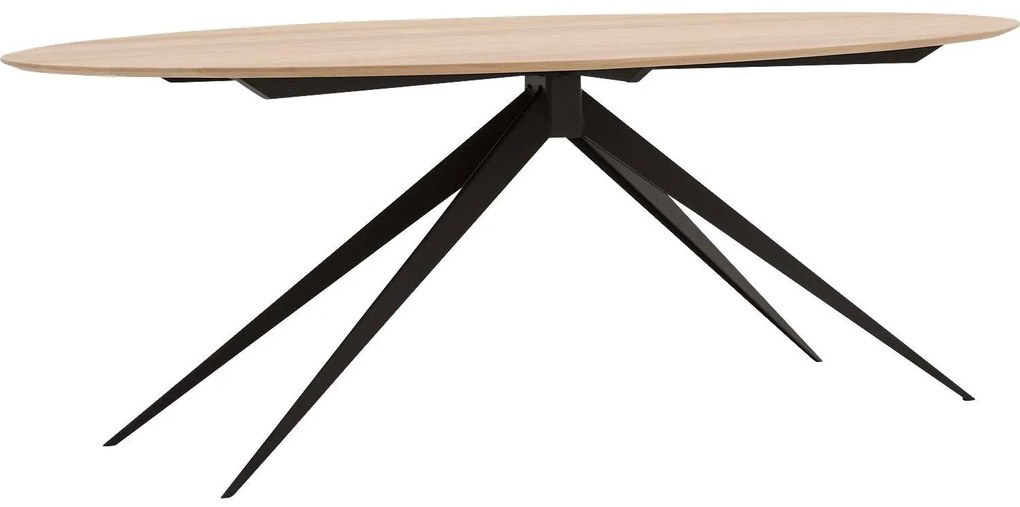 Goossens Excellent Eettafel Uniek, Ovaal 200 x 110 cm