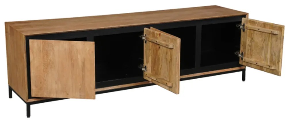 Starfurn RichWood Mangohout Tv-meubel Industrieel 180 Cm - 180x45x55cm.