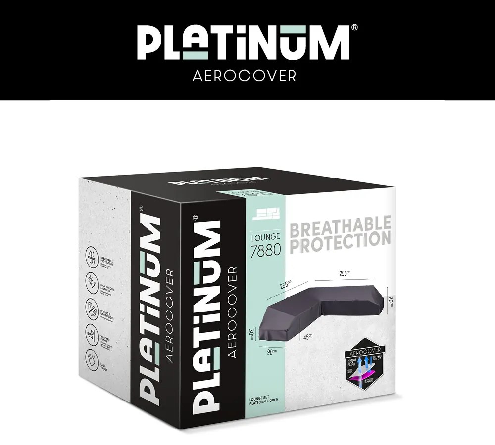 Platinum AeroCover Loungeset platformhoes 255x255x90xH30/45/70