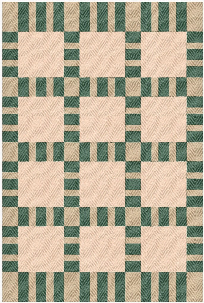 Handgeweven juten vloerkleed Korean Chives