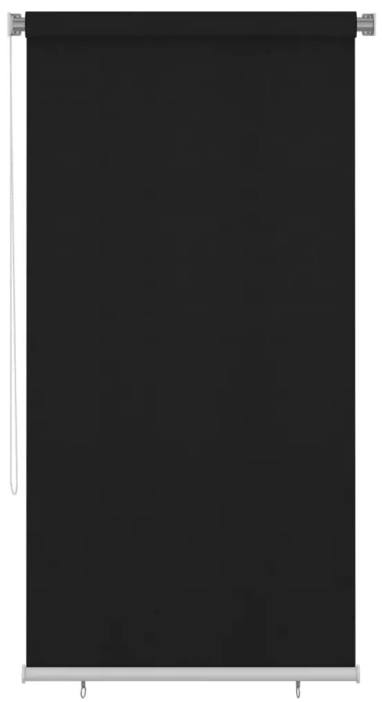 vidaXL Rolgordijn voor buiten 120x230 cm zwart