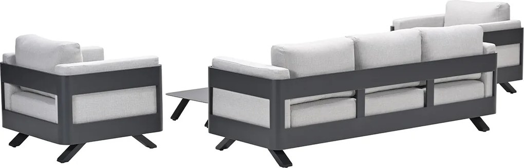 Garden Impressions Medellin loungeset 5-delig – carbon black - Valley sand