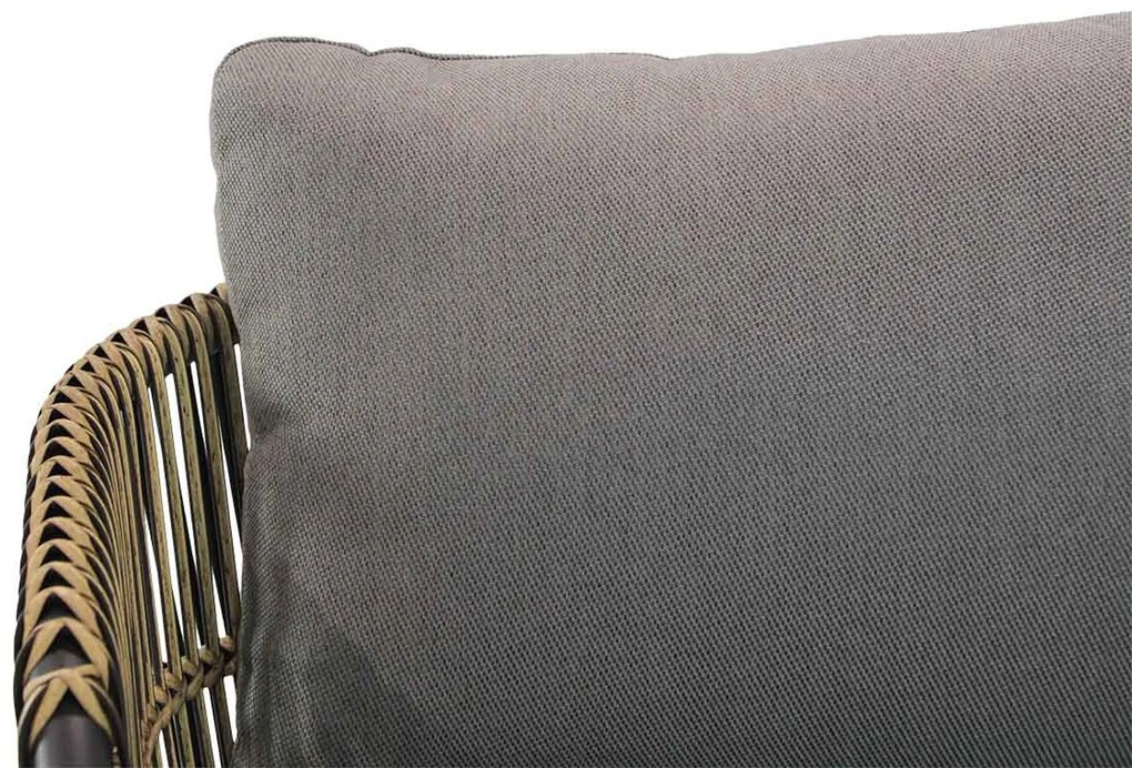 Stoel en Bank Loungeset 5 personen Wicker Taupe Coco Nathan/Pacific
