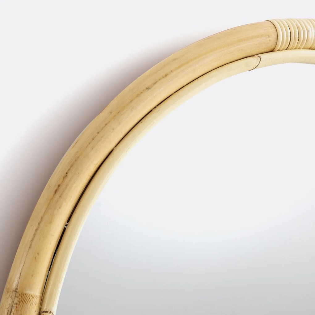 Ronde spiegel in rotan Ø60 cm, Nogu