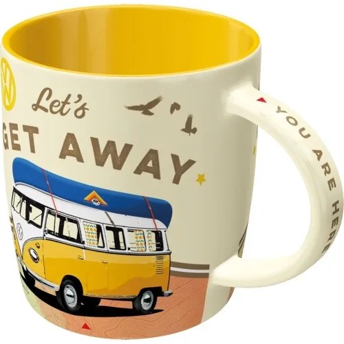 Koffie mok Volkswagen VW Bulli - Let‘s Get Away!