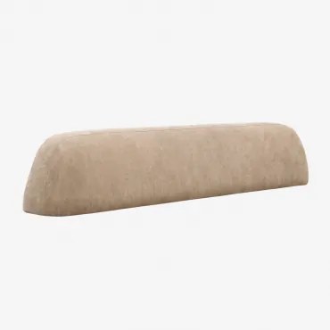 180 Cm Rugleuning Voor Modulaire Bank Giorgia Bekleed Chenille Licht Zandbruin - Sklum