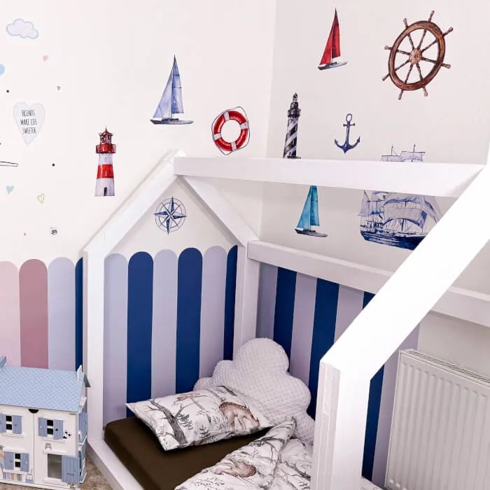INSPIO Muurstickers - Marineblauwe set