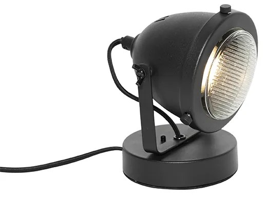 Industriële tafellamp zwart 18 cm - Emado