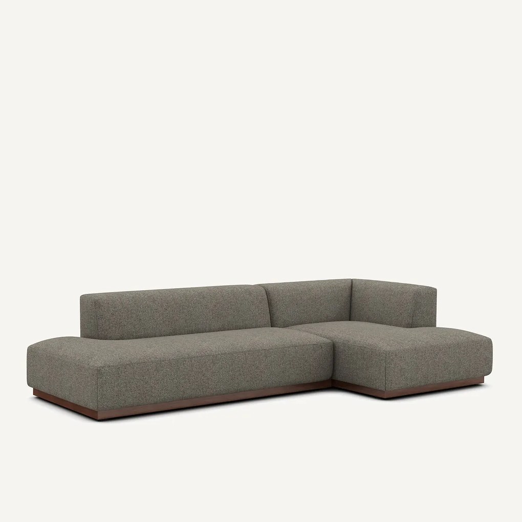 XL rechte hoekbank in tweed, JACOPO