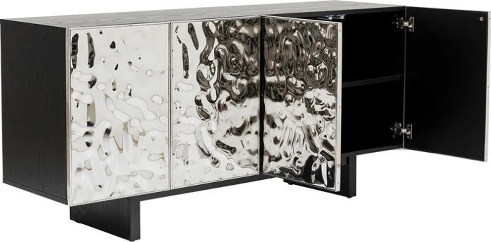 Chroom Dressoir - 160x45x78cm.