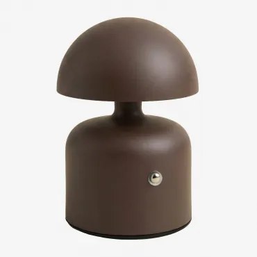 Draadloze Led-tafellamp Van Ijzer Nantali Bruin – Chocolade - Sklum