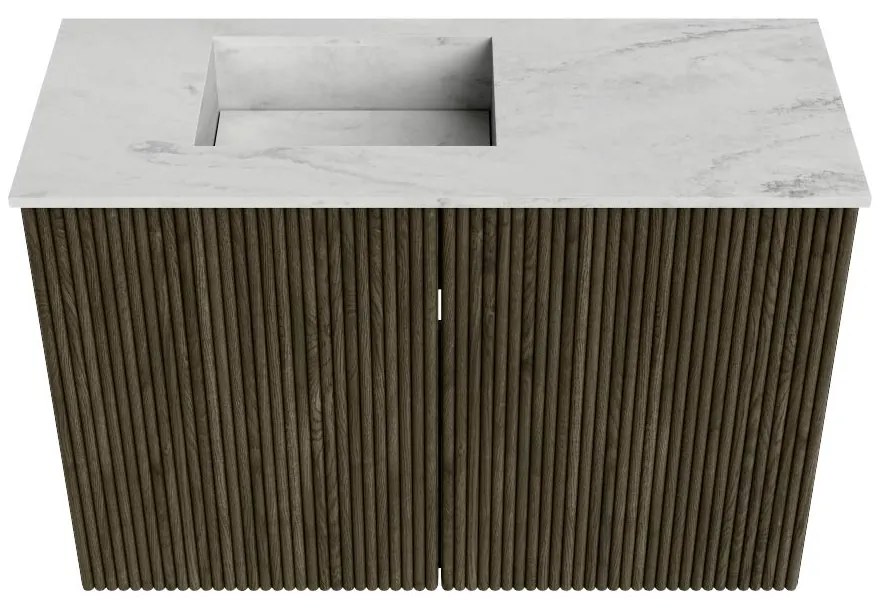 Mondiaz Joya DLux 60cm toiletmeubel shadow met wastafel faye links zonder kraangat opalo