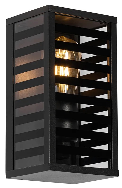 Moderne buiten wandlamp zwart 26 cm IP44 - Reims Modern E27 IP44 Buitenverlichting