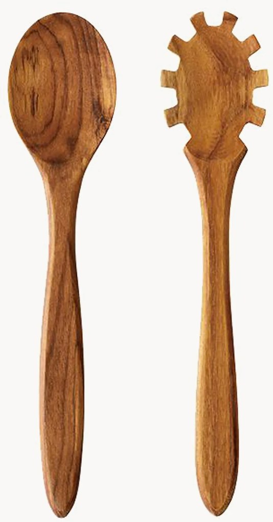 Saladebestek RAW van teakhout, 2-delig