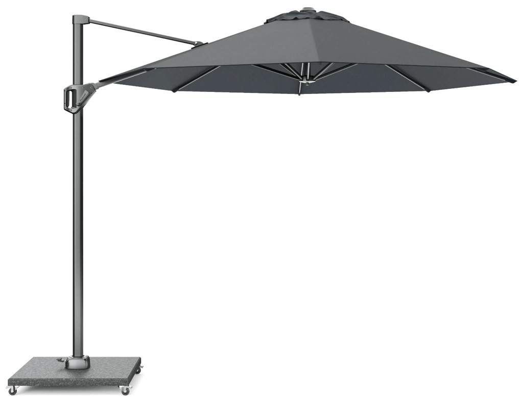 Zweefparasol  Ø3m T1 (excl.voet) Grijs-antraciet Platinum Voyager