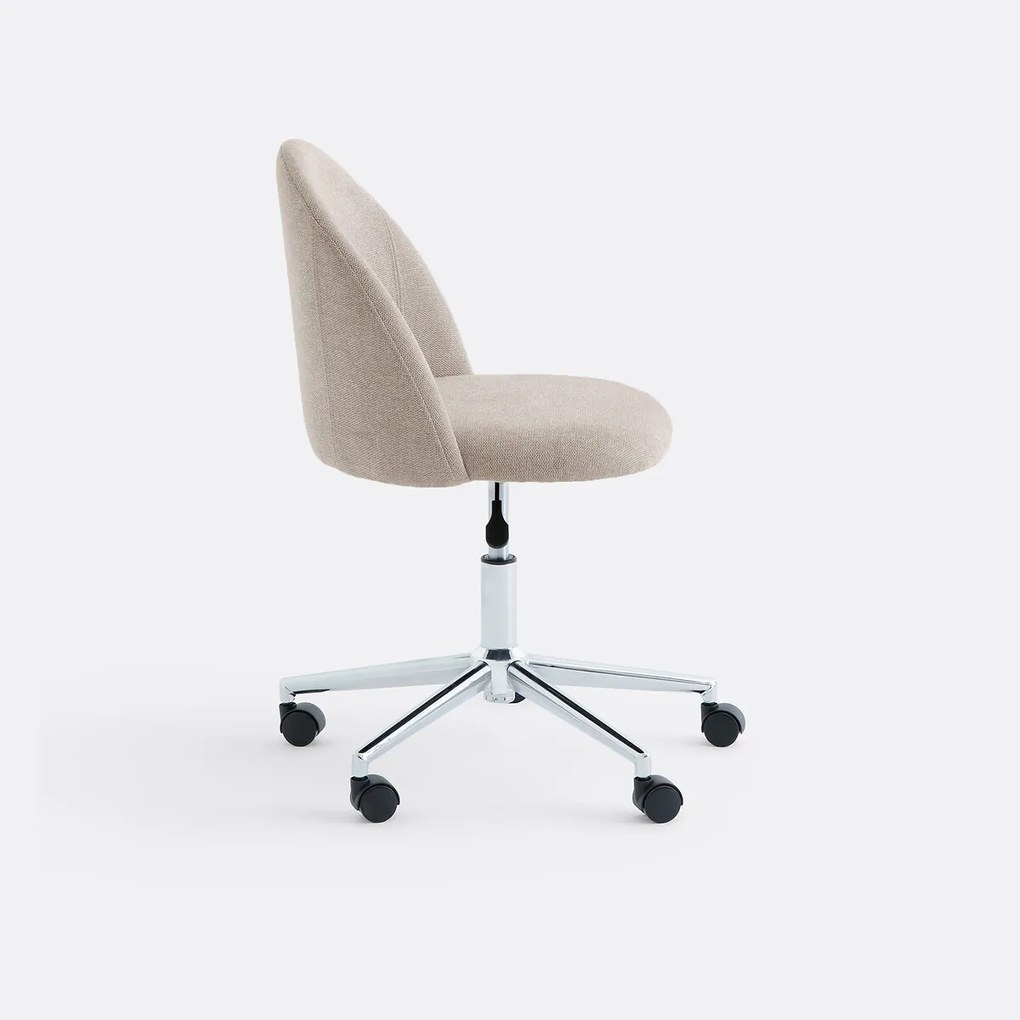 Bureaustoel met wielen, structuurstof, BRITTY