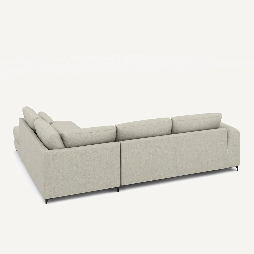 Omvormbare hoekbank rechts, tweed stof, Marsile