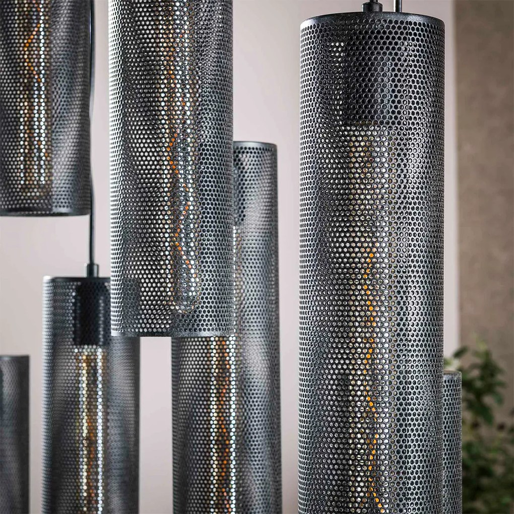 Trapse Eettafel Lamp Metaalgaas Zwart