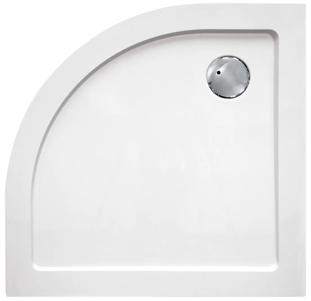 Haceka Belice douchebak kwartrond 90x90cm wit